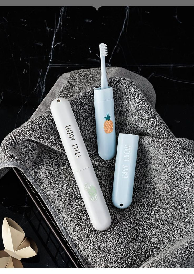 Set3 Printed Travel Toothbrush Case